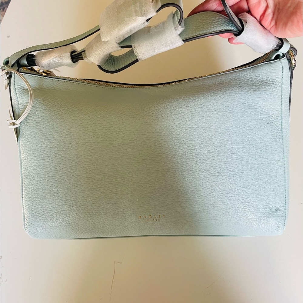 RADLEY LONDON Pale Mint Leather Shoulder Bag